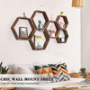 NOVIMANGO Honeycomb Floating Shelves Set of 6, Hexagon Floating Shelves New
