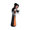 A HOLIDAY COMPANY PUMPKIN HOLLOW 12' LED LIGHTED INFERNO REAPER HALLOWEEN BLACK