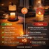 Candle Warmer Lamp with Timer & Dimmer Wax Warmer, 50W GU10 - BLACK