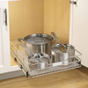 CUISINART 11" Sliding Cabinet Organizer, Chrome Finish New