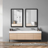 Exakey Bathroom Mirror for Wall Black Rectangle Mirrors Waterproof - B0B155RWBC