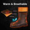 TIDEWE Rubber Work Boot for Men Steel Toe Waterproof Anti Slip Hunting Boot 14 New