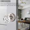 Knobonly 6 Pack Privacy Door Knobs Interior Bedroom, Bathroom Door Handles Lock New