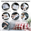 HIPPIH Pillow Inserts Decorative Throw Pillow Inserts 16X16Inch 2 Packs - White New