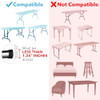 Lift Your Table® Folding Table Risers XL Height Heavy Duty STURDY Set of 4