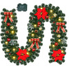 Lulu Home Christmas Garland, 9FT Pre-lit 40 LED Christmas B08DD31NPQ - Green New