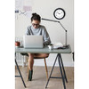 Realspace Architect Desk Lamp Adjustable 21-1/2"H B012XZZBUI - Black/Silver New