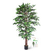 Aveyas 6ft Artificial Ficus Tree Home Decor Faux Plant Fake Silk Trees Pot New