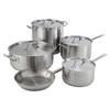 WINCO 30 QT STAINLESS STEEL BRAZIER WITH LID SSLB-30 - SILVER