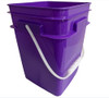 House Naturals 4 Gallon Square Food Grade Bucket Pail (Pack of 3) - Purple New