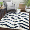 Edona Moroccan Tribal White Shag Rug New