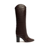 SCHUTZ Women's Maryana Block Boots, Dark Chocolate, Size 8.5 New