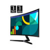 SAMSUNG 24" ESSENTIAL S3 (S36GD) SERIES FHD Fhd1800r Computer Monitor - BLACK