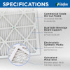 Glasfloss 16x16x2 MERV 10 Furnace AC Air Filter. 12 Pack New