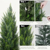 Vitalismo Artificial Topiary Cedar Trees 4FT Tall 2 Sets for Outdoor/Indoor