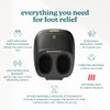 HOMEDICS MODMASSAGE SHIATSU FOOT MASSAGER HEAT AIR COMPRESSION FMS-386H - BLACK