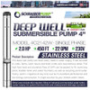 SCHRAIBERPUMP 4" Deep Well Submersible Pump 2HP 230V AXIAL LOAD DESIGN