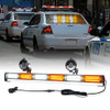 Xprite 18" COB LED Emergency Traffic Advisor Strobe Light Bar, White & Amber New