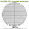SELEWARE SUS304 Stainless Steel Hinged Cooking Grate Care Fits 19" Kettle Grills New