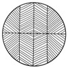 Koyal Wholesale Round 14.5" Black Modern Metal Wire charger Plates Set of 4 New