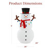 Best Choice Products 5ft Lighted Pop-Up Snowman Holiday Decoration B0BHH8LX6V New