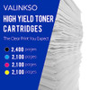 Valinkso 414A Toner Cartridges 4 Pack (with Chip) Work for HP Color Pro® New