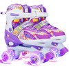 Cunmucu Kids Roller Skates Girl Toddler Roller Girls Skates Size: Large - Purple New