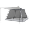 ATTONER Screen House Room 12'x12' Screened Mesh Canopy Tent 8-10 Person