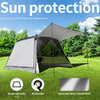 ATTONER Screen House Room 12'x12' Screened Mesh Canopy Tent 8-10 Person