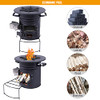 Lineslife Camping Rocket Stove Wood Burning Portable for Cooking New
