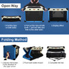 Rolcheleego 38"x26"x26" 3 Door Quick Portable Folding Dog Crate, X-Large New