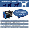 Rolcheleego 38"x26"x26" 3 Door Quick Portable Folding Dog Crate, X-Large New