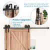 ZEKOO 10 FT Bypass Barn Door Hardware Kit One-Piece Rail Flat Wheel (10 Feet) New