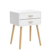 YINGTIANXIA 2-Piece Set Nightstands, Log Side Table 2 Tiers B09HGM8WL8 New