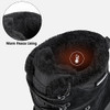 FREE SOLDIER Mens Snow Boots Warm Fleece Lining Winter Ski Shoes Waterproof New