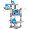 Hey-brother Cat Tree for Indoor Cats Light Gray MPJ016W New