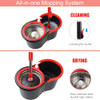 Spin Mop Bucket Wringer Set 360° Spinning Mop Bucket System 3 Microfiber Heads New