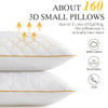 LUTE King Size Pillows Set of 2, Down Alternative Pillows (B08CXLTXFX) - White New