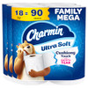 Charmin Ultra Soft Cushiony Touch 2-Ply Toilet Paper, 18 Family Mega Rolls New