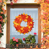 Acmind Fall Wreath for Front Door Outside 26" Autumn Front Door Maple Leaves New