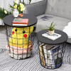 SMOOL Round End Tables with Storage Stacking Nesting Tables B09SV73FHC - Black New