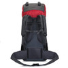 BSEASH 60L INTERNAL FRAME HIKING CAMPING BACKPACK WITH RAIN COVER - RED