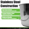 Grip Stainless Steel Bucket 4 Gallon B07P6DNKCG - Silver New
