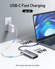 SELORE&S-GLOBAL SELORE USB C DOCKING STATION DUAL HDMI MONITOR ADAPTER - GREY