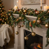 Creative Co-Op Metal Jingle Bell Garland, Gold Finish New