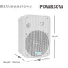 PYLEPRO PDWR50W INDOOR/OUTDOOR WATERPROOF SPEAKERS - WHITE