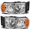 Partsam Headlight Assembly Chrome Housing - Dodge Ram Pickup 2002-2005