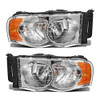 Partsam Headlight Assembly Chrome Housing - Dodge Ram Pickup 2002-2005