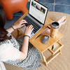 Zhu Chuang Multipurpose Lap Desk Breakfast Foldable Legs Natural Bamboo