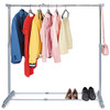 Tatkraft Party Telescopic Clothes Rail Extendable Rack Chrome Plated - Silver